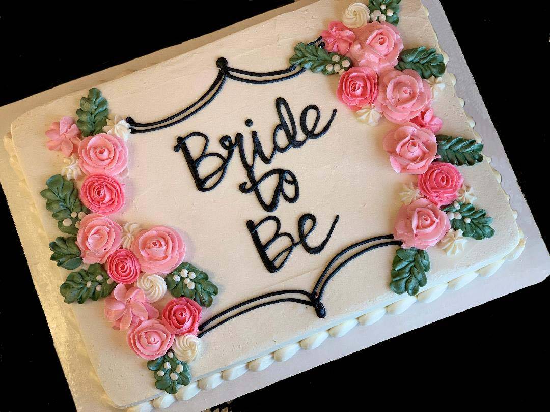 Wedding shower sheet cake 60 photos - Vianawedding.com
